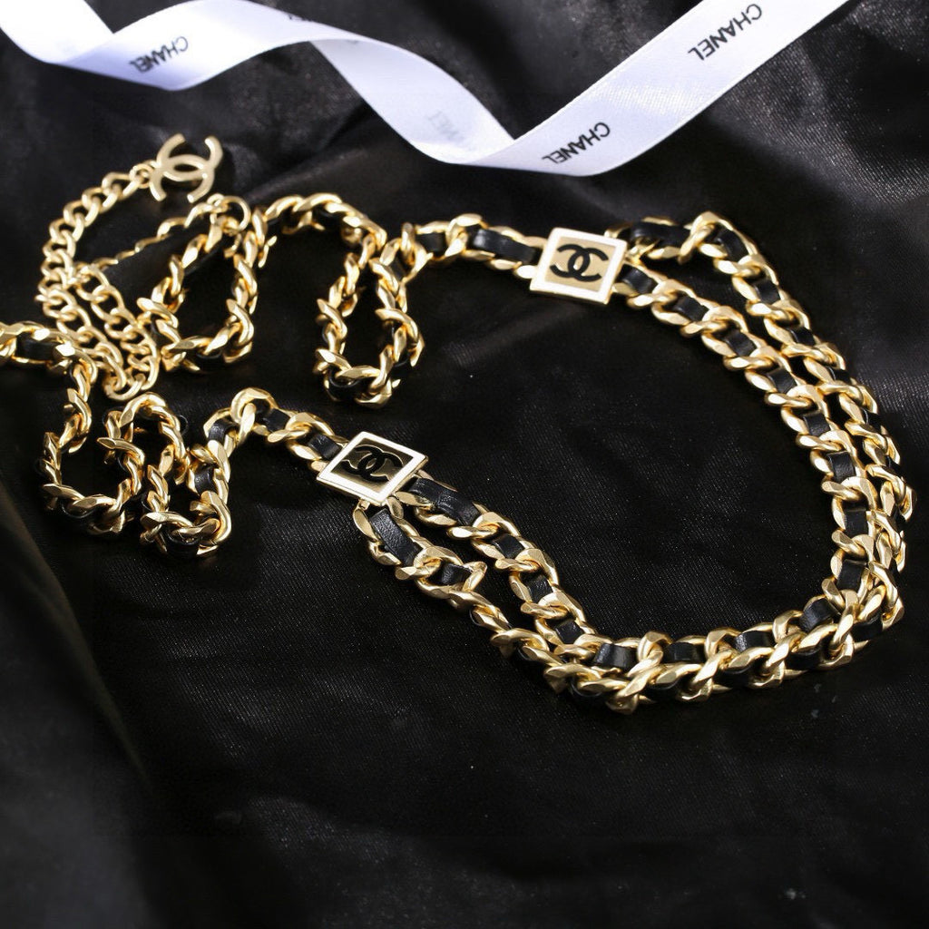 Double-C Emblem Jewelry Accessory in Gold-Tone – Design 001 front product view