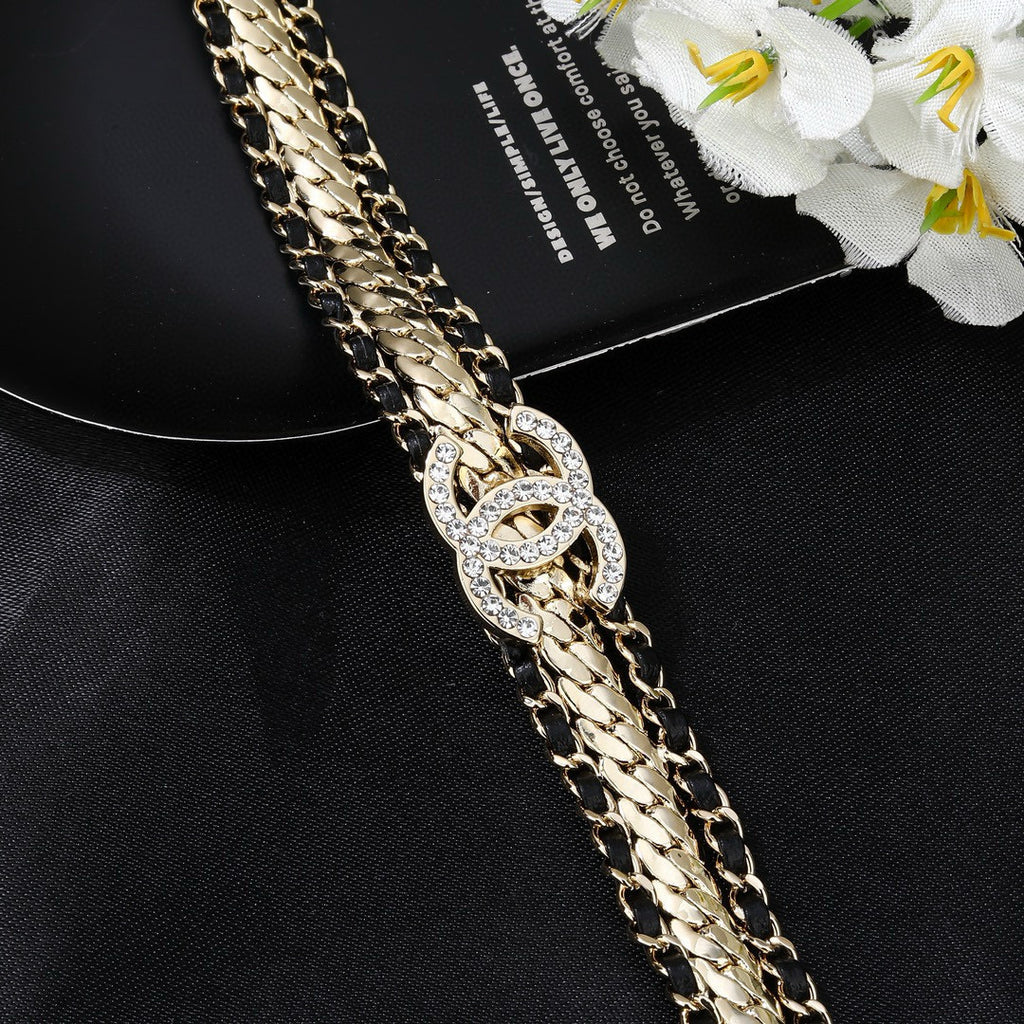 Signature Emblem Jewelry Accessory in Polished Metal-Tone – Design 007 close-up detail