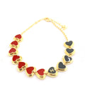 Heart Pendant Necklace in Gold-Tone – Heart Detail main product view