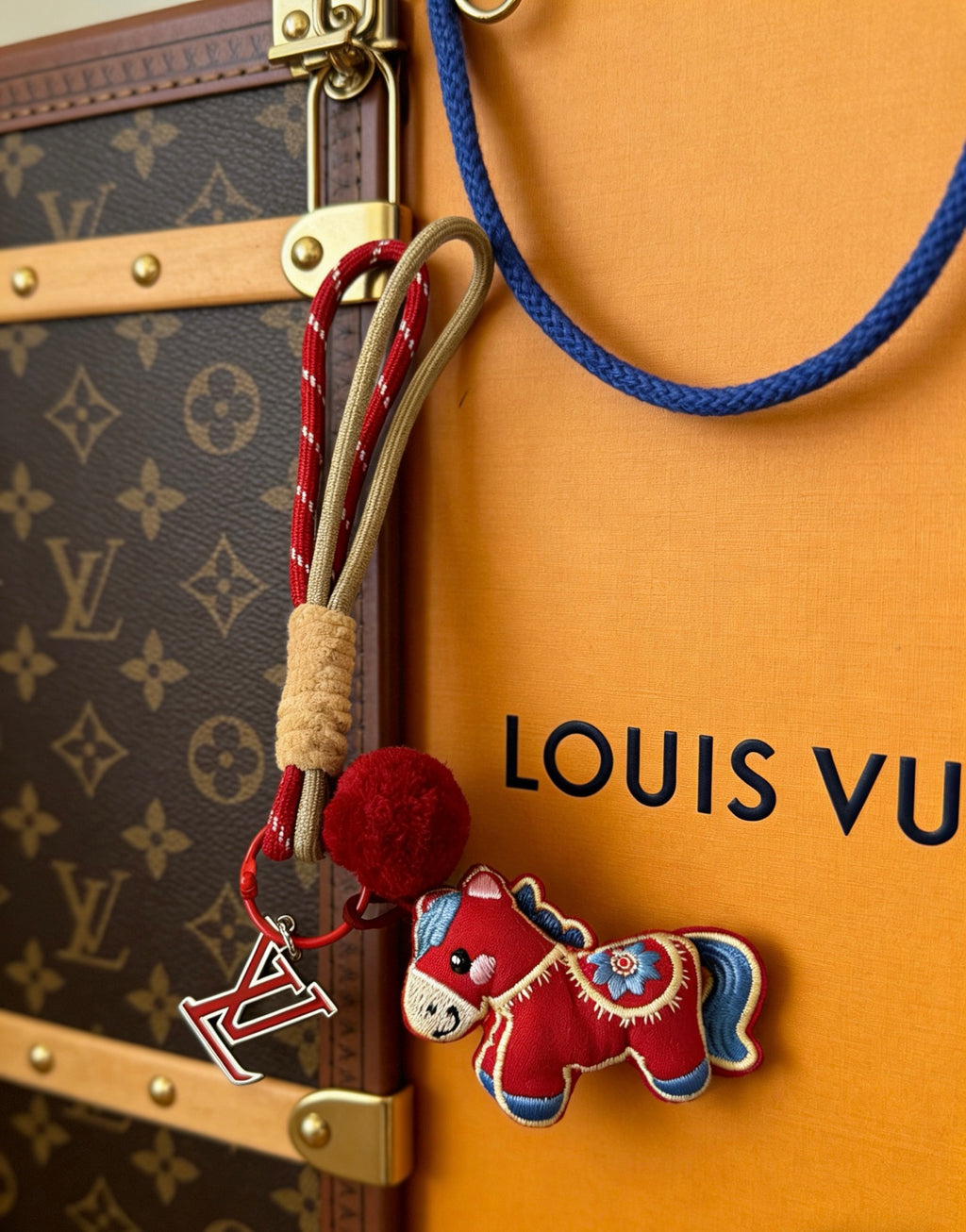 Bag Motif Keychain – Bag Detail – Design 005 side detail