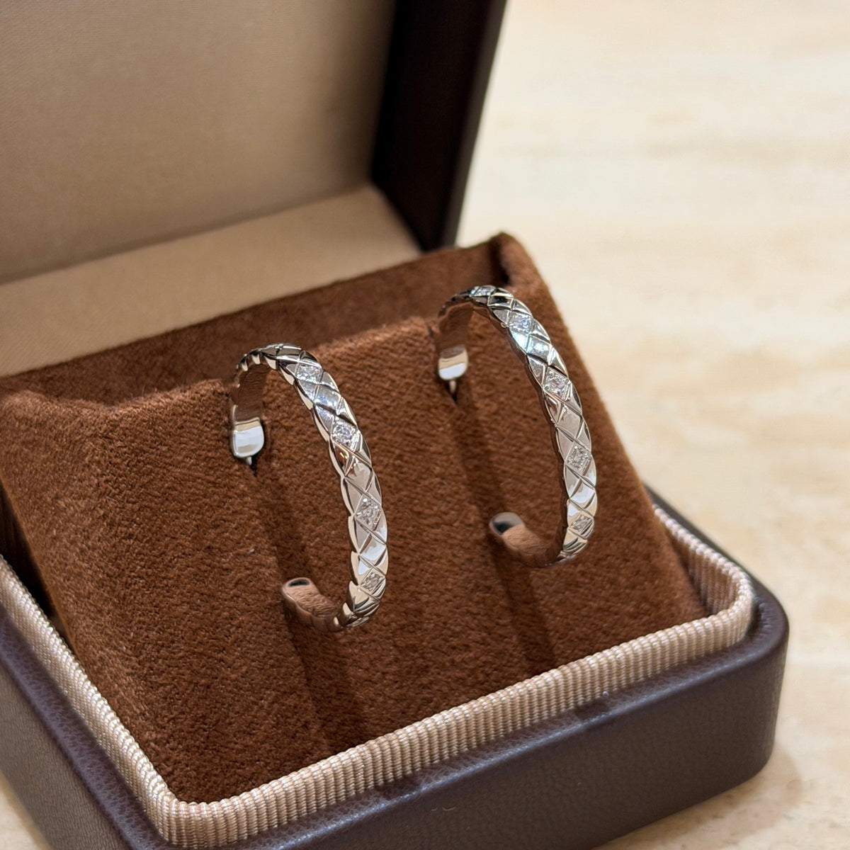 Signature Emblem Crystal-Accent Statement Earrings – Design 004 main product view