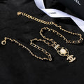 Signature Emblem Pendant Necklace in Gold-Tone – Design 007 main product view