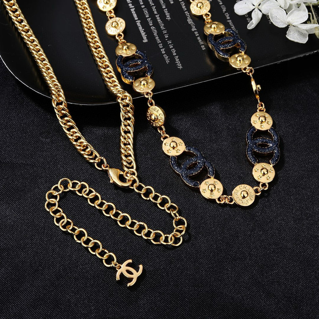 Signature Emblem Jewelry Accessory in Polished Metal-Tone – Design 029 main product view