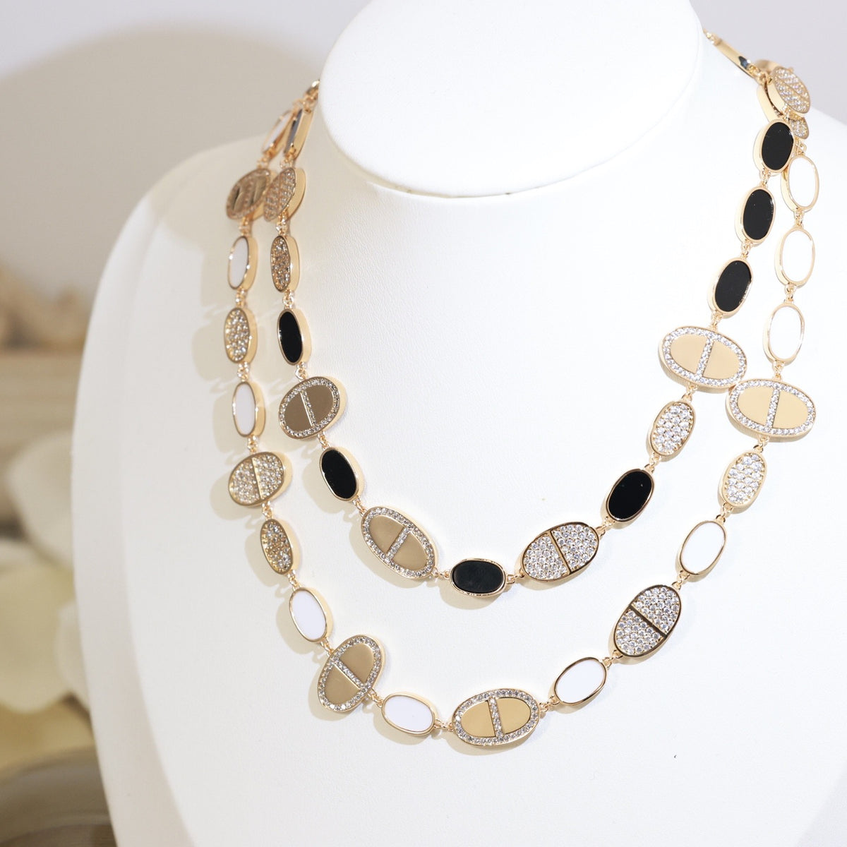 Toggle Pendant Necklace in Gold-Tone detail view