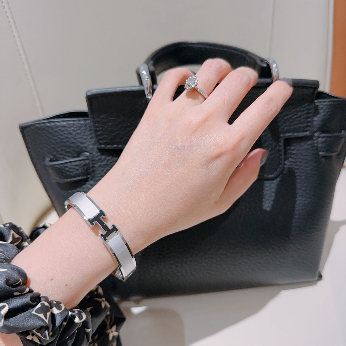 Horse Bangle in Gold-Tone – Design 015 styled product view