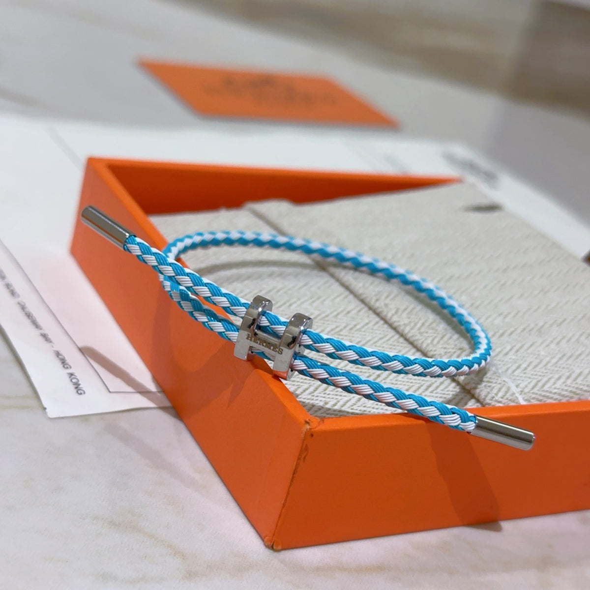 Horse Braided Bracelet in Gold-Tone – Design 002 front product view