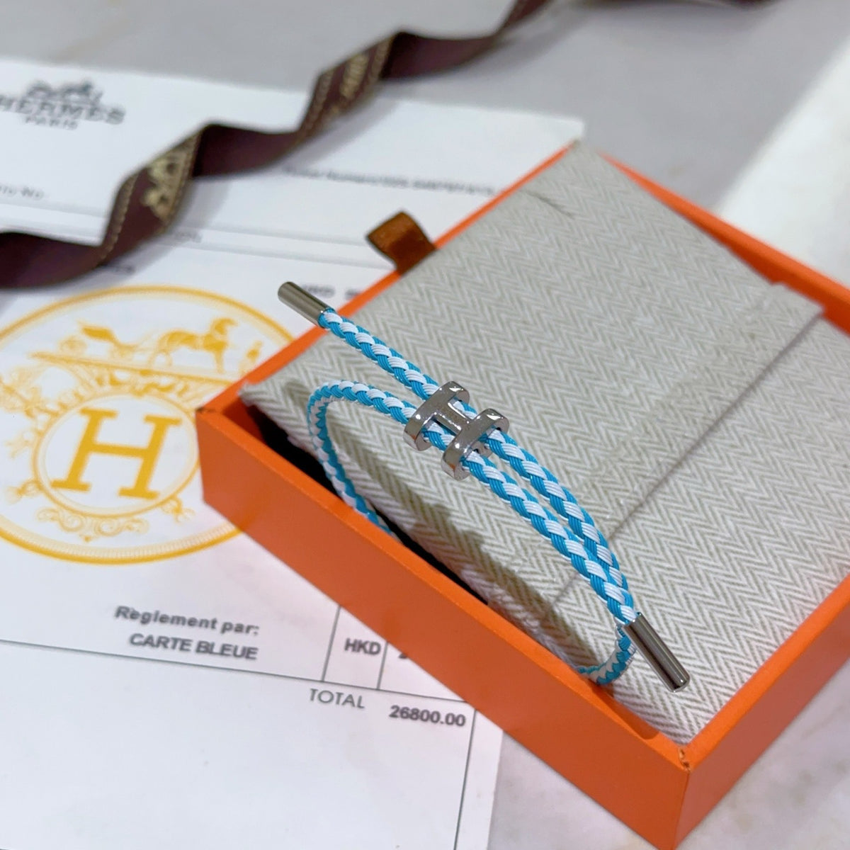 Horse Braided Bracelet in Gold-Tone – Design 002 close-up detail