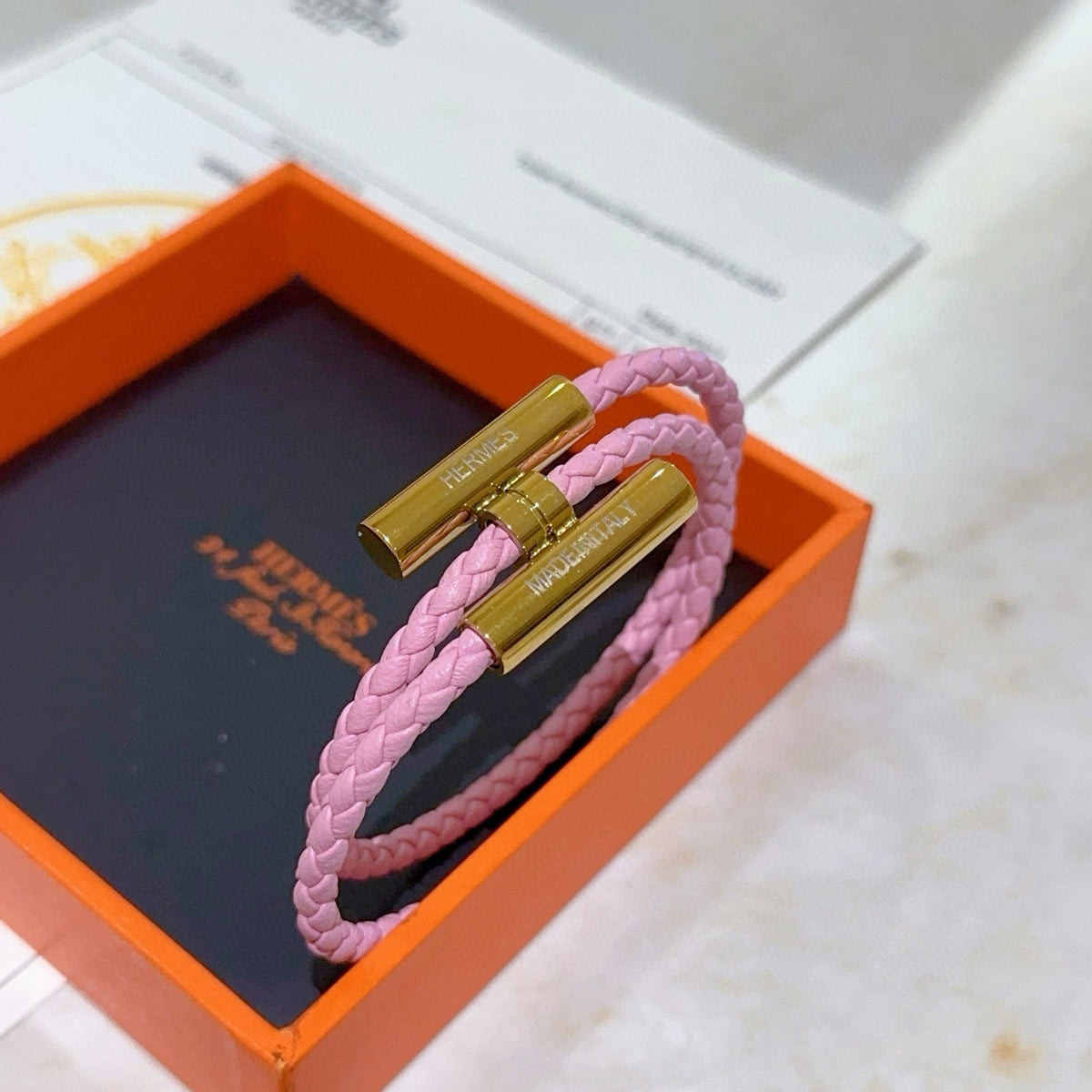 Horse Braided Bracelet in Silver-Tone – Braided Detail – Design 003 front product view