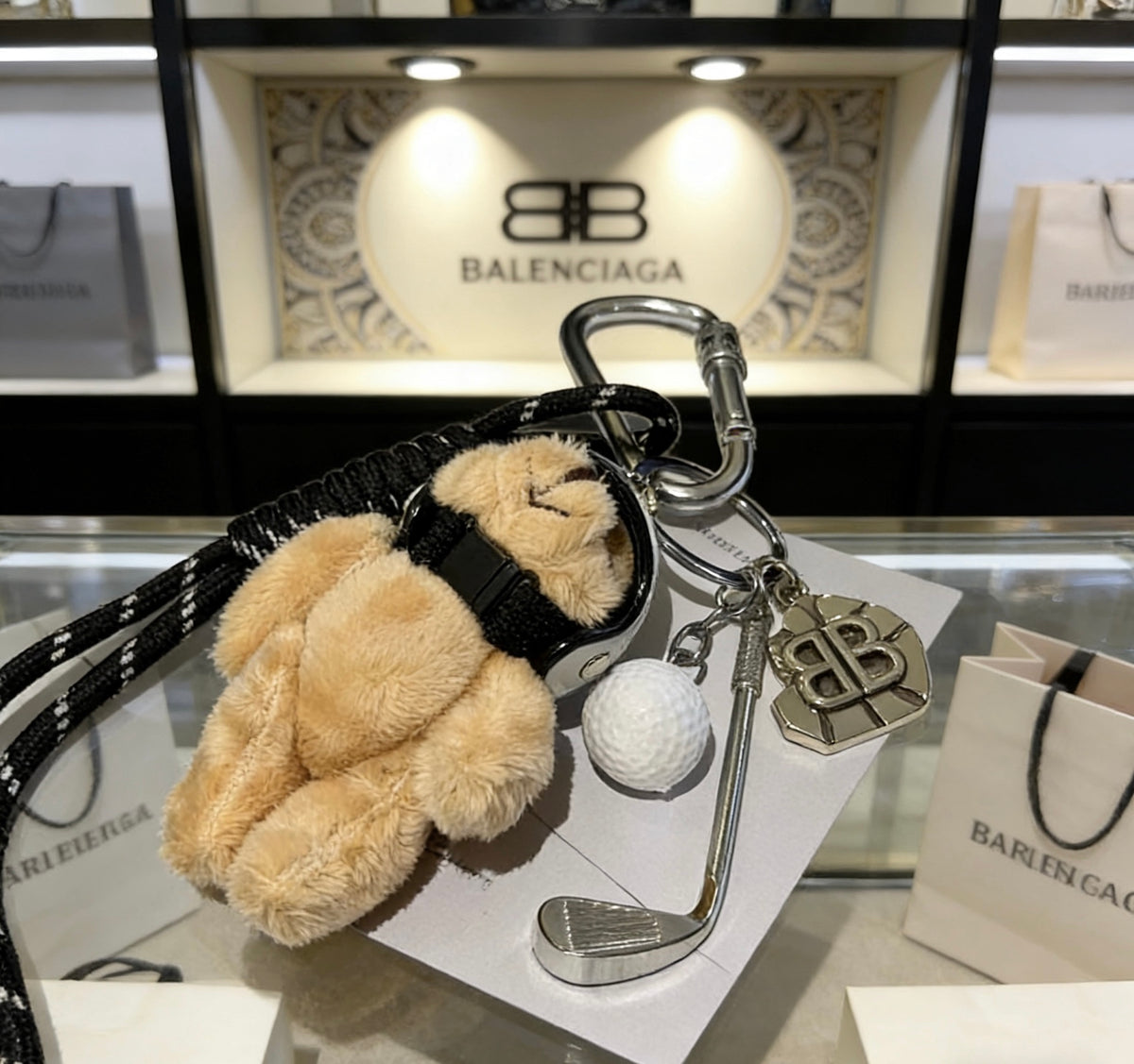 Key Jewelry Accessory in Polished Metal-Tone – Design 014 styled product view