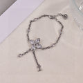 Clover Bracelet in Polished Metal-Tone – Clover Detail main product view