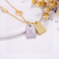 Geometric Emblem Bracelet in Polished Metal-Tone – Design 003 main product view