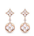 Clover Stud Earrings in Rose-Gold-Tone – Rose Gold Detail – Design 002 main product view
