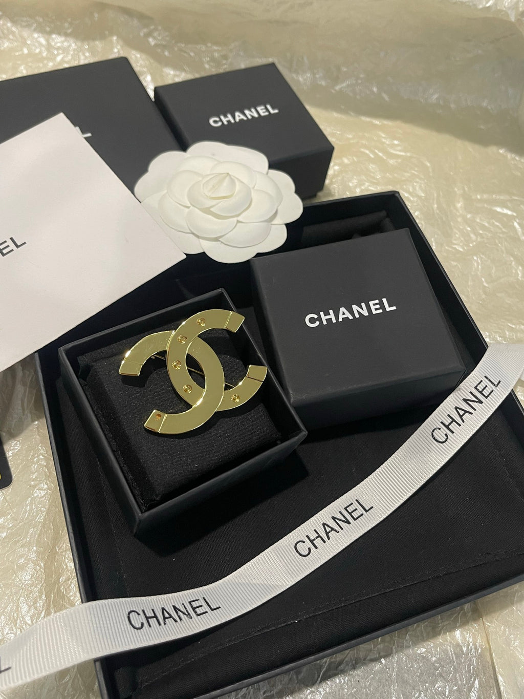 Signature Emblem Brooch in Gold-Tone – Design 009 main product view