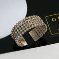 Signature Emblem Bangle in Polished Metal-Tone – Design 017 main product view