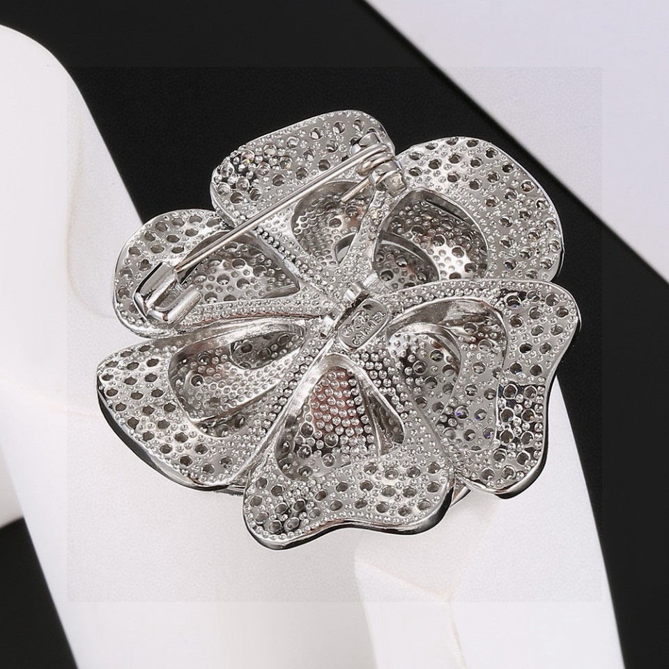 Signature Emblem Brooch in Gold-Tone – Design 004 main product view