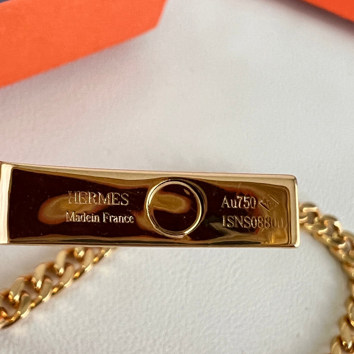 Signature Emblem Bracelet in Gold-Tone – Design 003 styled product view