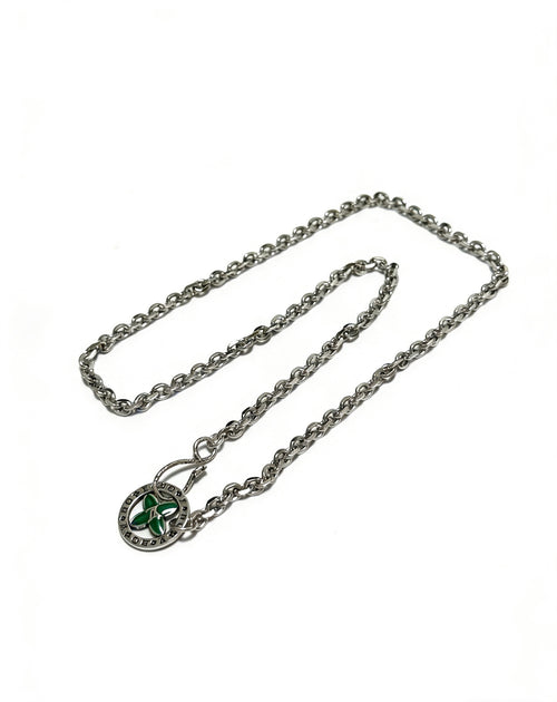 Chain Pendant Necklace in Silver-Tone – Design 006 front product view