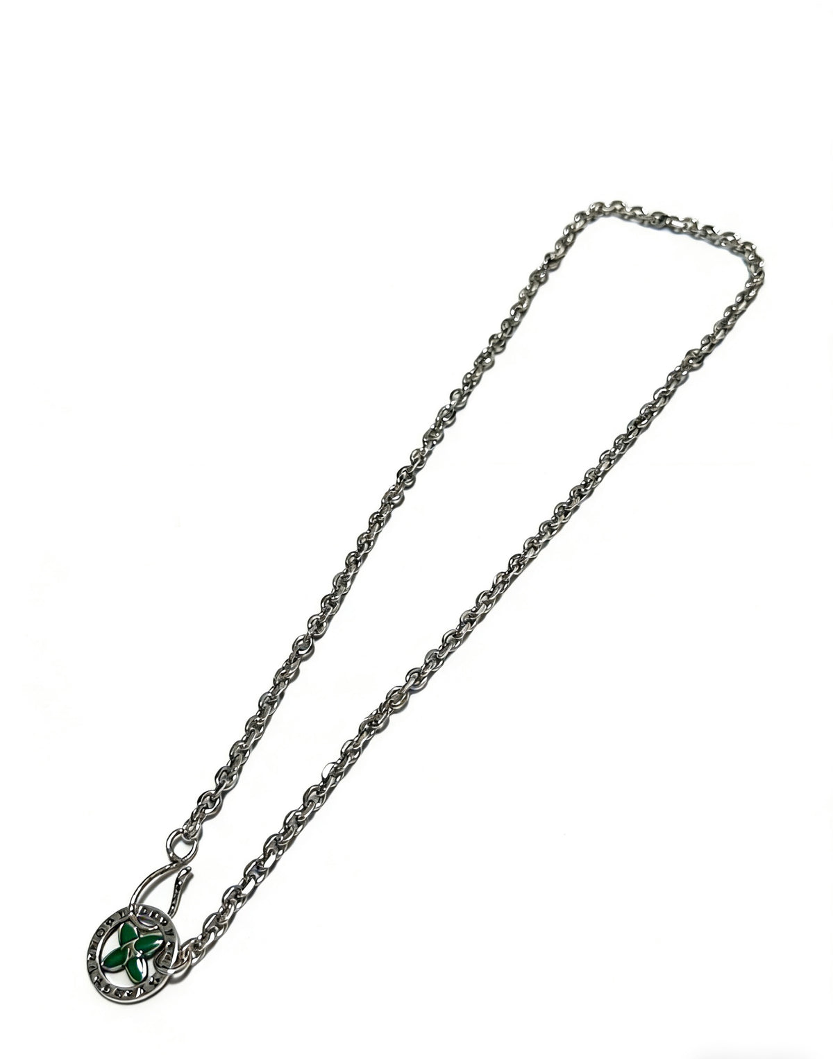 Chain Pendant Necklace in Silver-Tone – Design 006 main product view