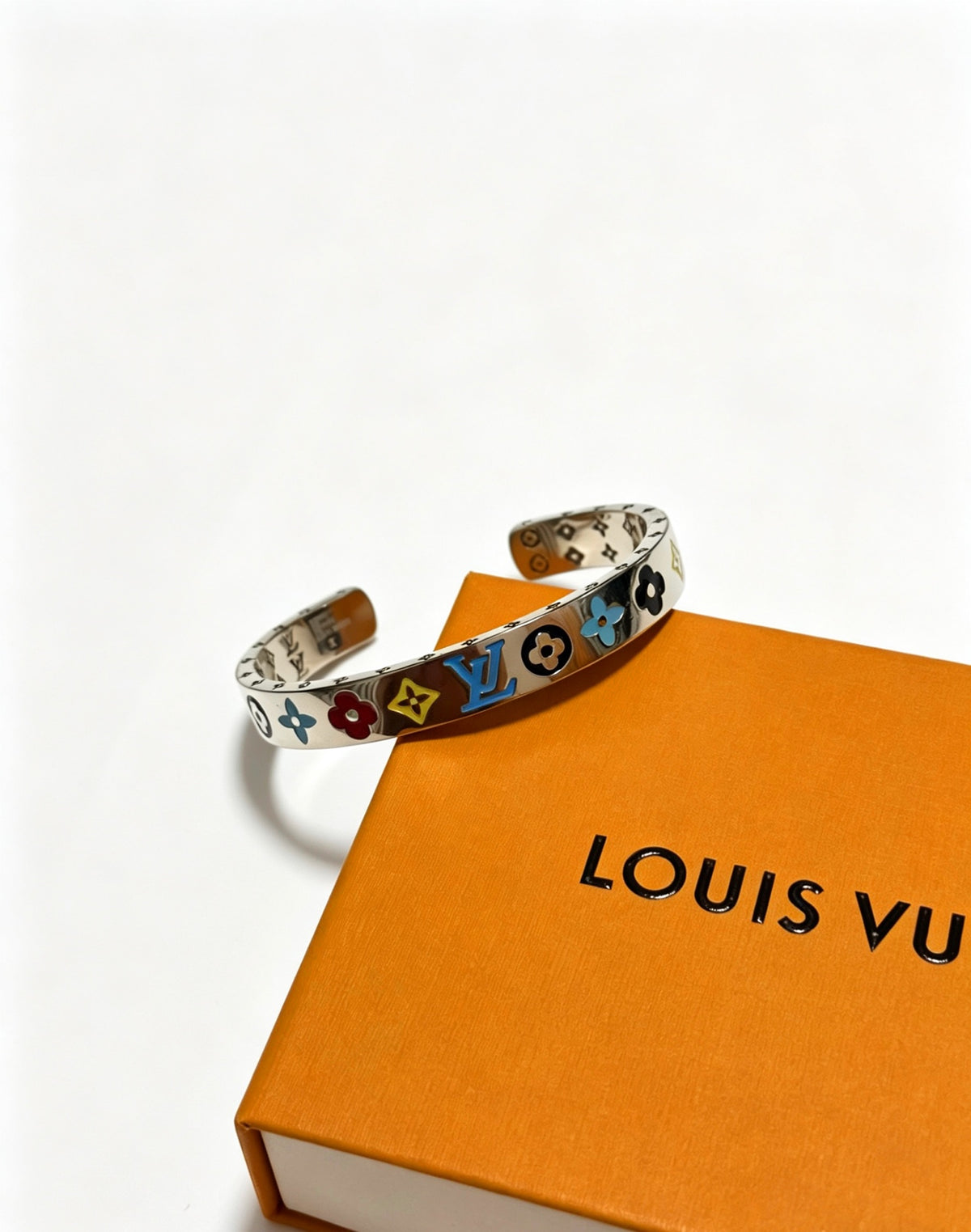 Chain Bangle in Silver-Tone – Design 008 front product view