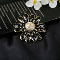 Pearl Brooch in Polished Metal-Tone – Pearl Detail – Design 004 main product view