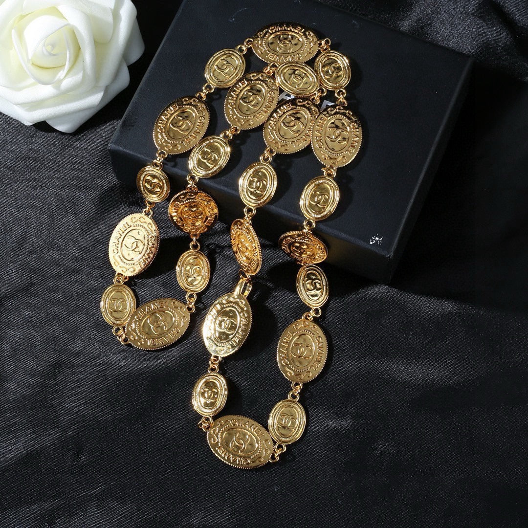 Letter Jewelry Accessory in Polished Metal-Tone – Design 004 styled product view