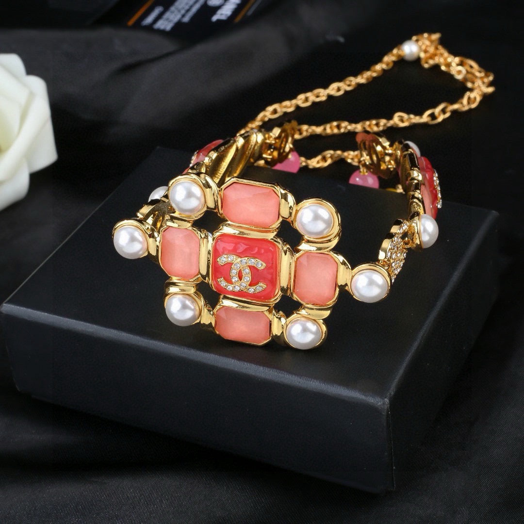 Signature Emblem Jewelry Accessory in Gold-Tone – Design 014 close-up detail