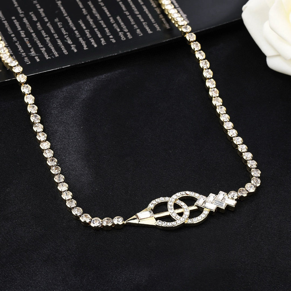 Signature Emblem Jewelry Accessory in Polished Metal-Tone – Design 027 main product view