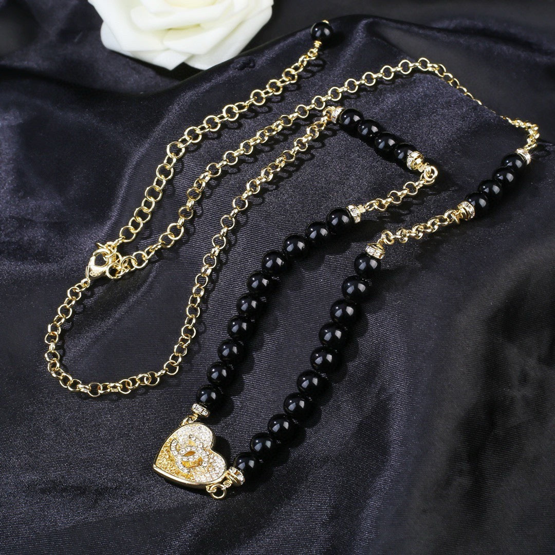 Heart Jewelry Accessory in Polished Metal-Tone – Heart Detail main product view