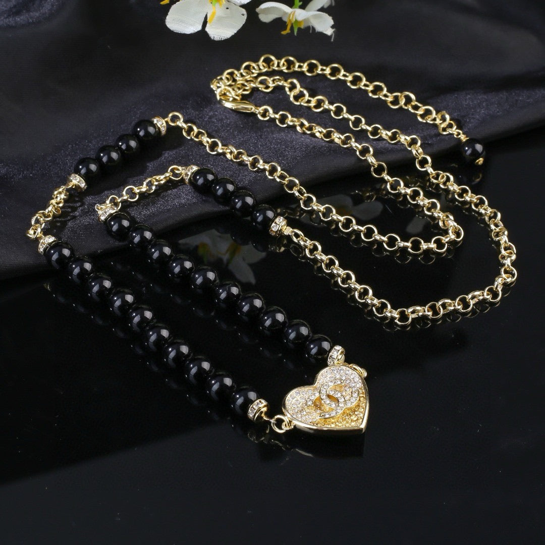 Heart Jewelry Accessory in Polished Metal-Tone – Heart Detail side detail