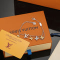 Letter Emblem Bracelet in Polished Metal-Tone – Design 018 main product view