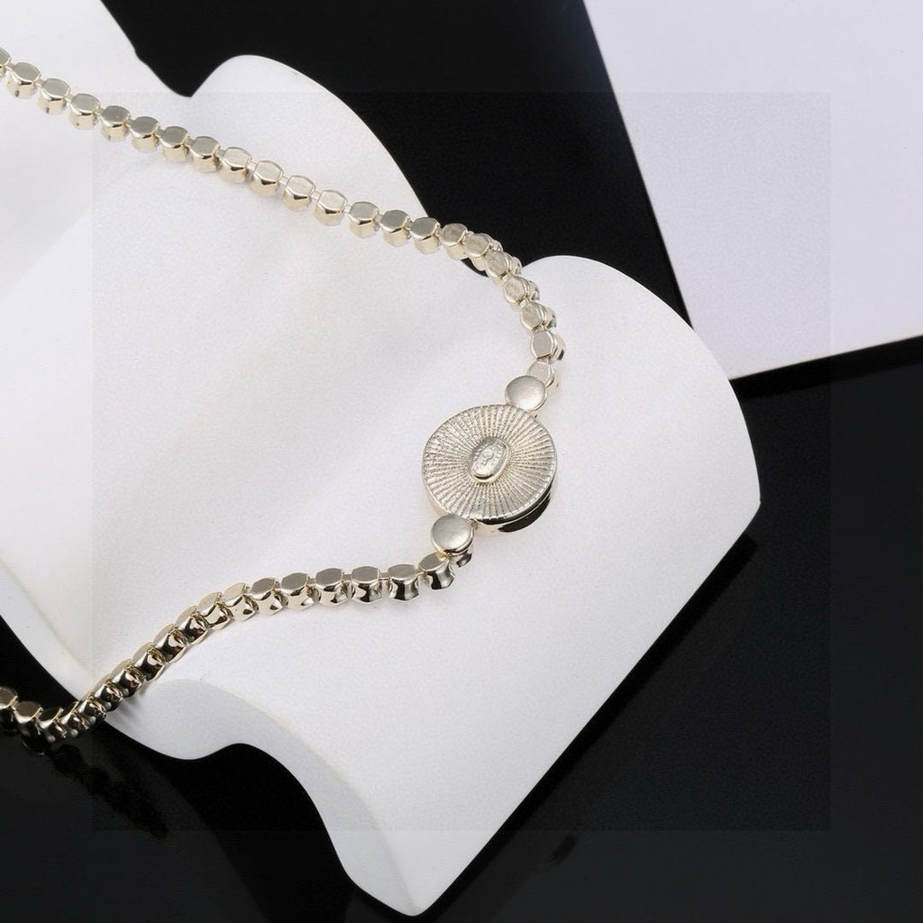 Double-C Emblem Bracelet in Gold-Tone – Design 004 front product view