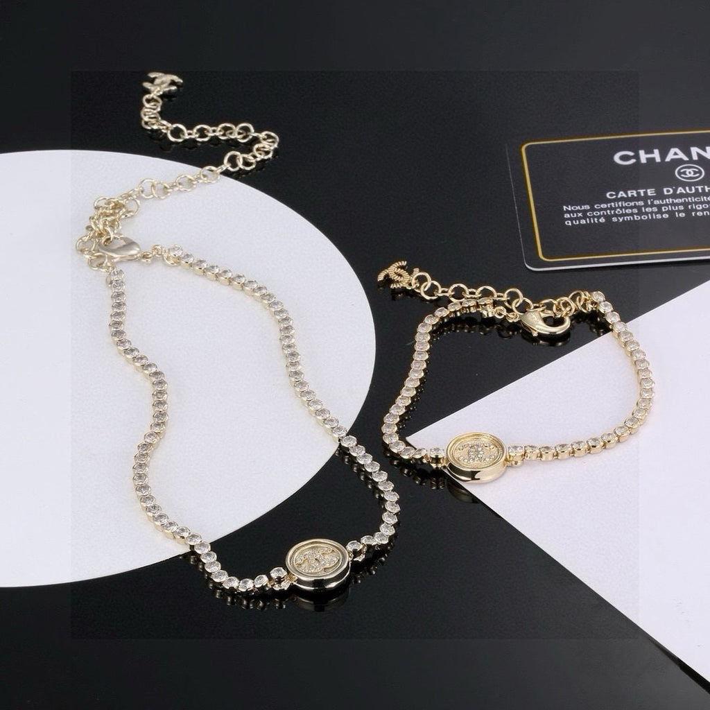 Double-C Emblem Bracelet in Gold-Tone – Design 004 main product view