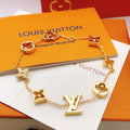 Geometric Emblem Bracelet in Gold-Tone – Design 056 main product view