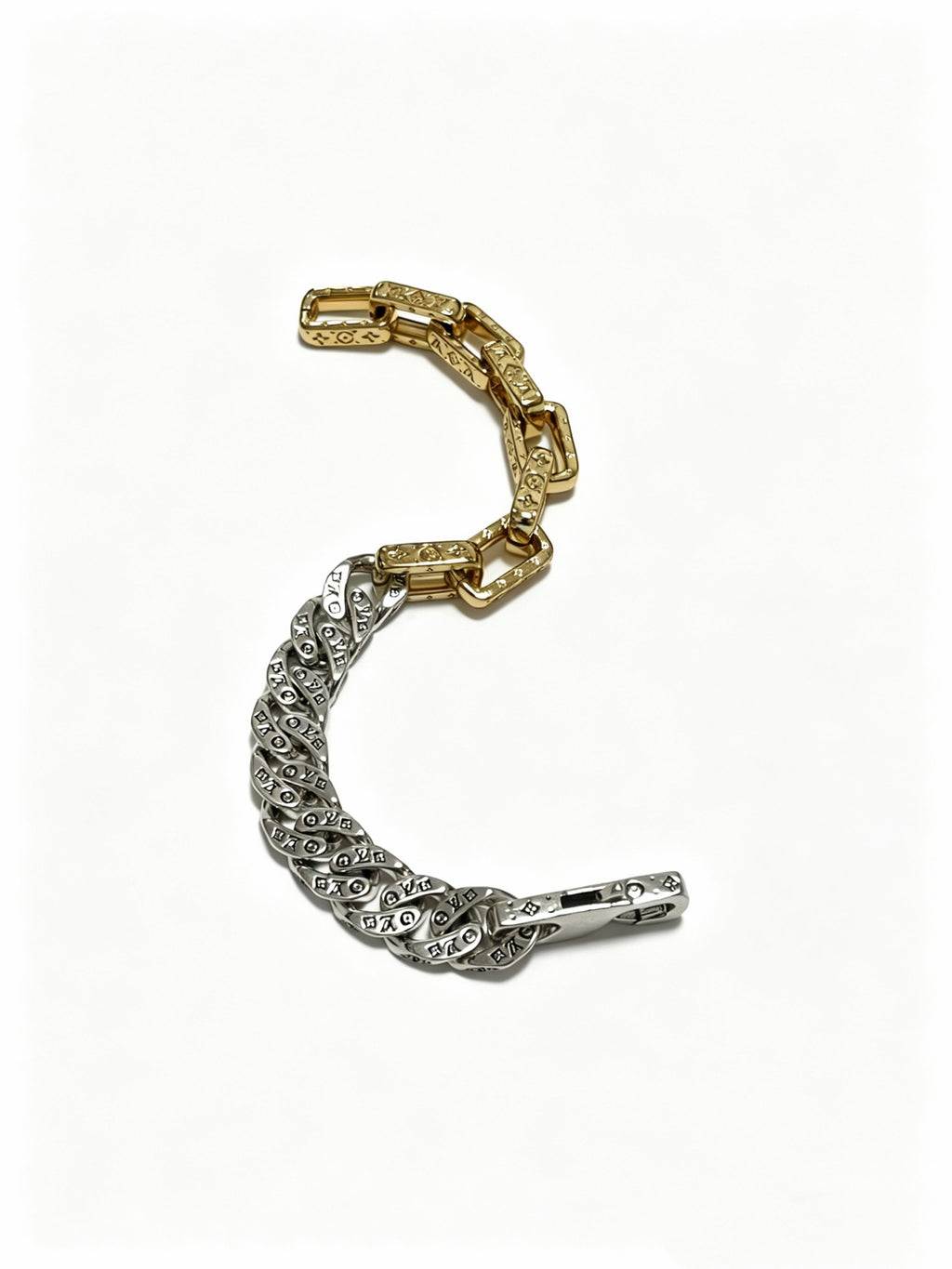 Chain Bracelet in Silver-Tone – Design 006 front product view