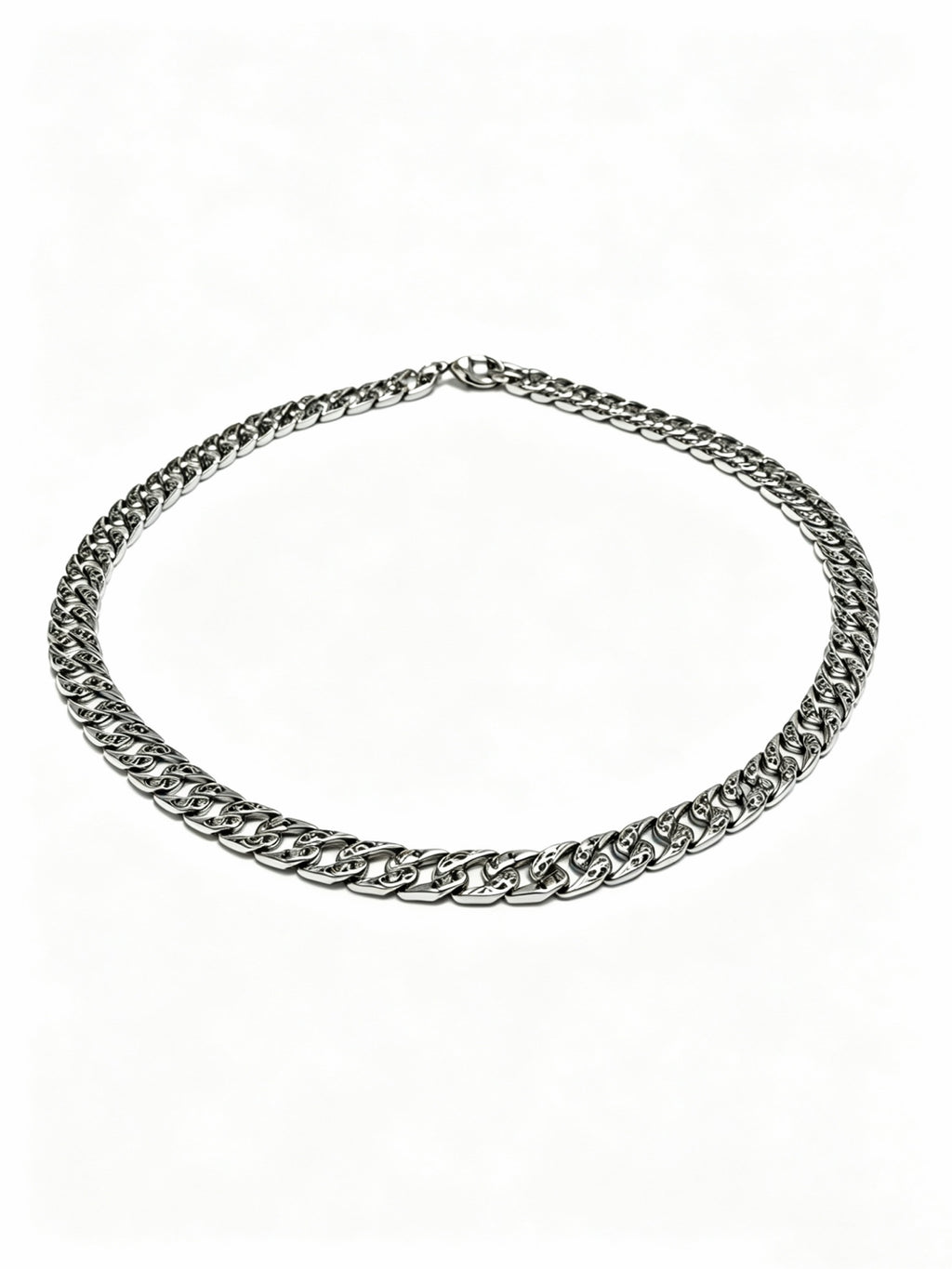 Chain Pendant Necklace in Silver-Tone – Design 021 main product view