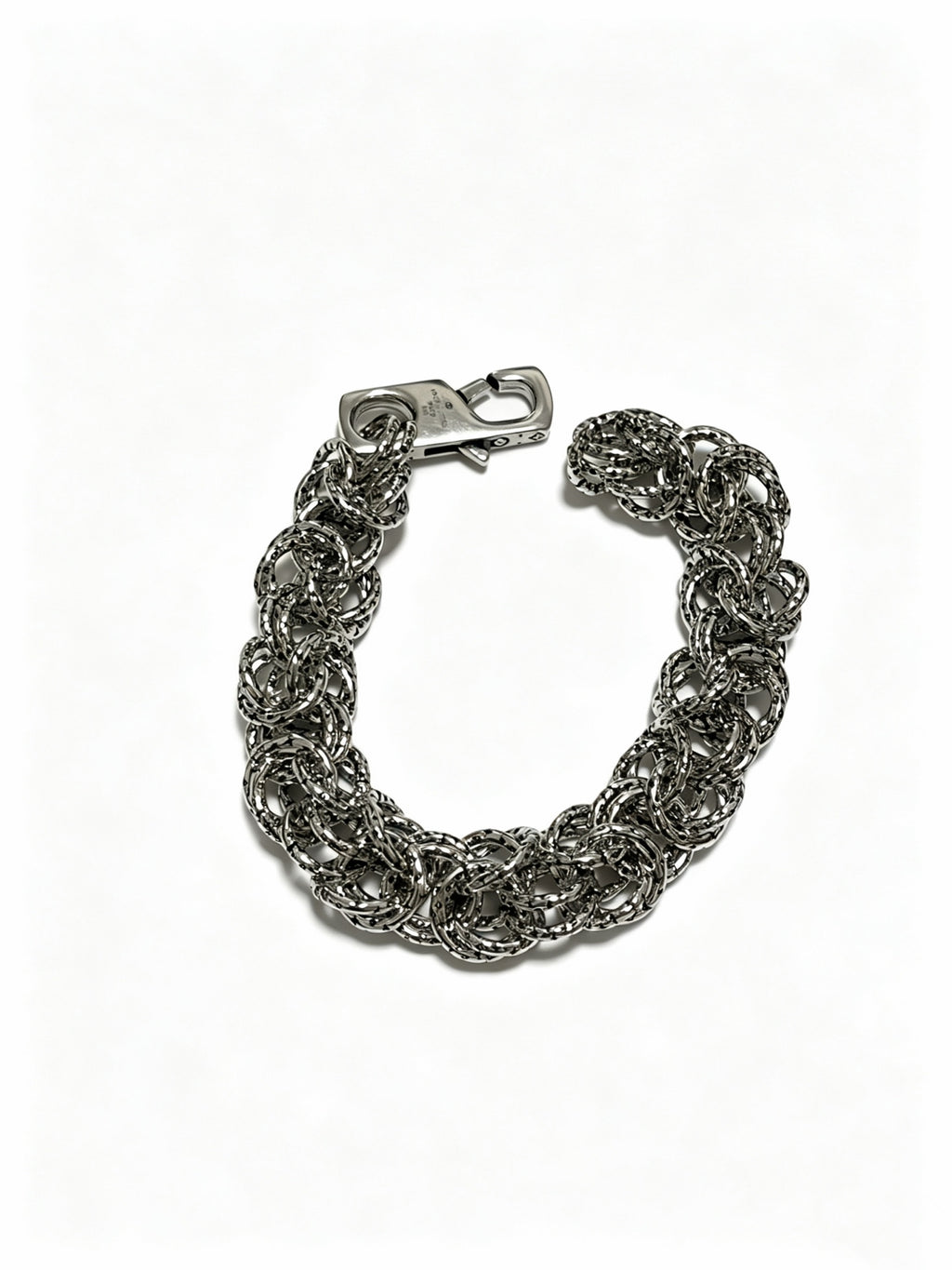 Chain Bracelet in Silver-Tone – Design 005 side detail