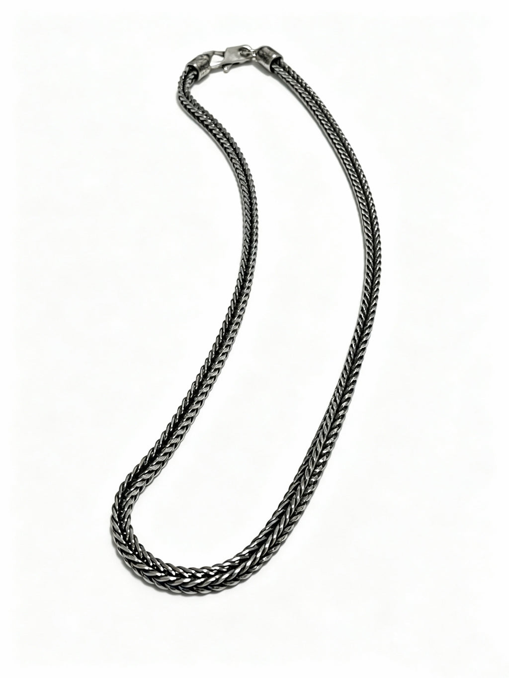 Chain Pendant Necklace in Silver-Tone – Design 019 front product view