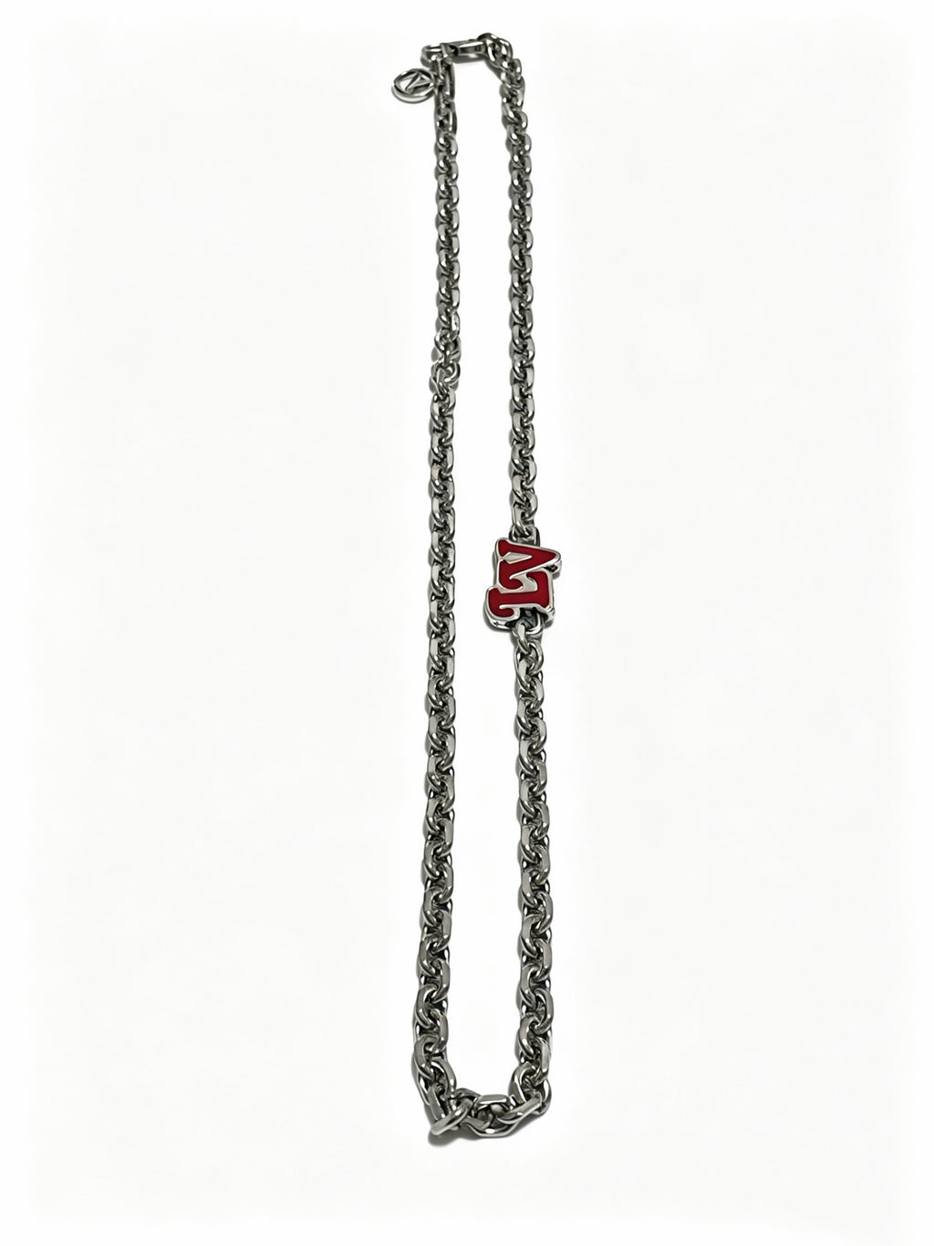 Chain Pendant Necklace in Silver-Tone – Design 017 main product view