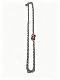 Chain Pendant Necklace in Silver-Tone – Design 017 main product view