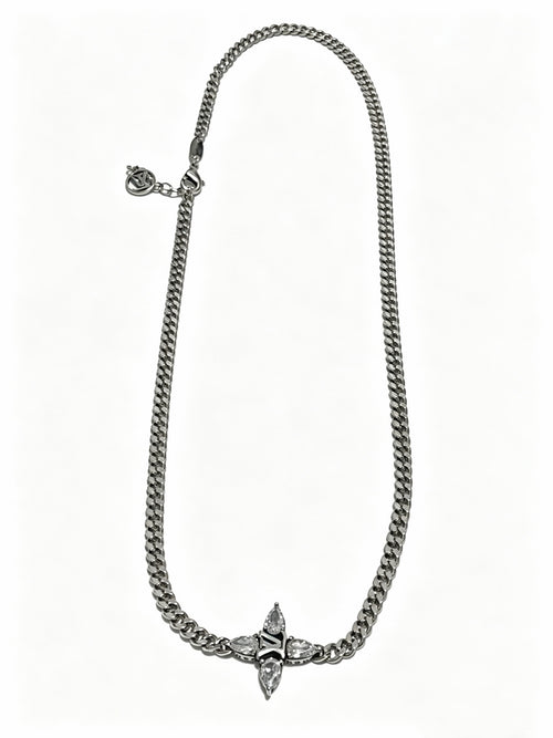 Chain Pendant Necklace in Silver-Tone – Design 014 main product view