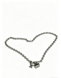 Chain Pendant Necklace in Silver-Tone – Design 012 main product view