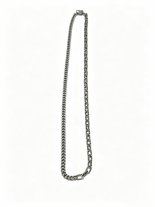 Chain Pendant Necklace in Silver-Tone – Design 007 front product view