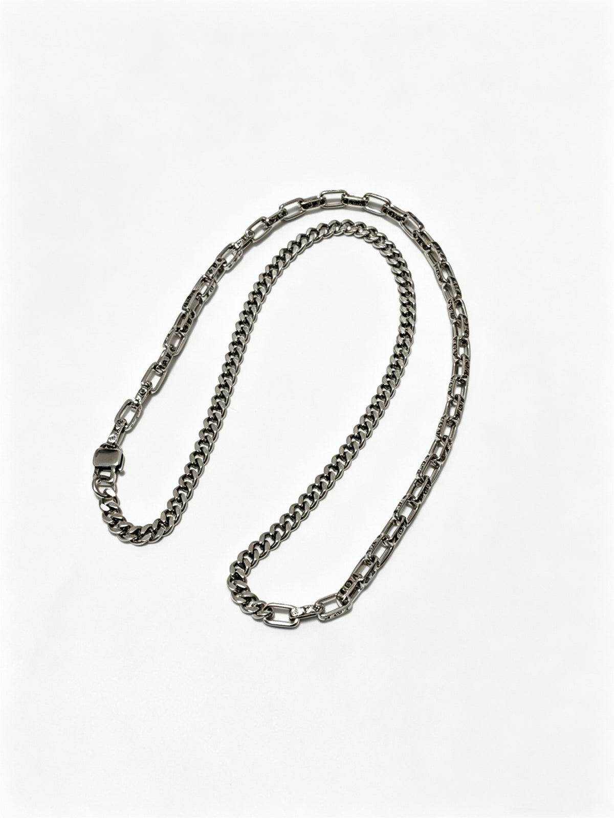 Chain Pendant Necklace in Silver-Tone – Design 007 main product view