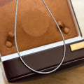 Signature Emblem Pendant Necklace in Gold-Tone – Design 050 main product view