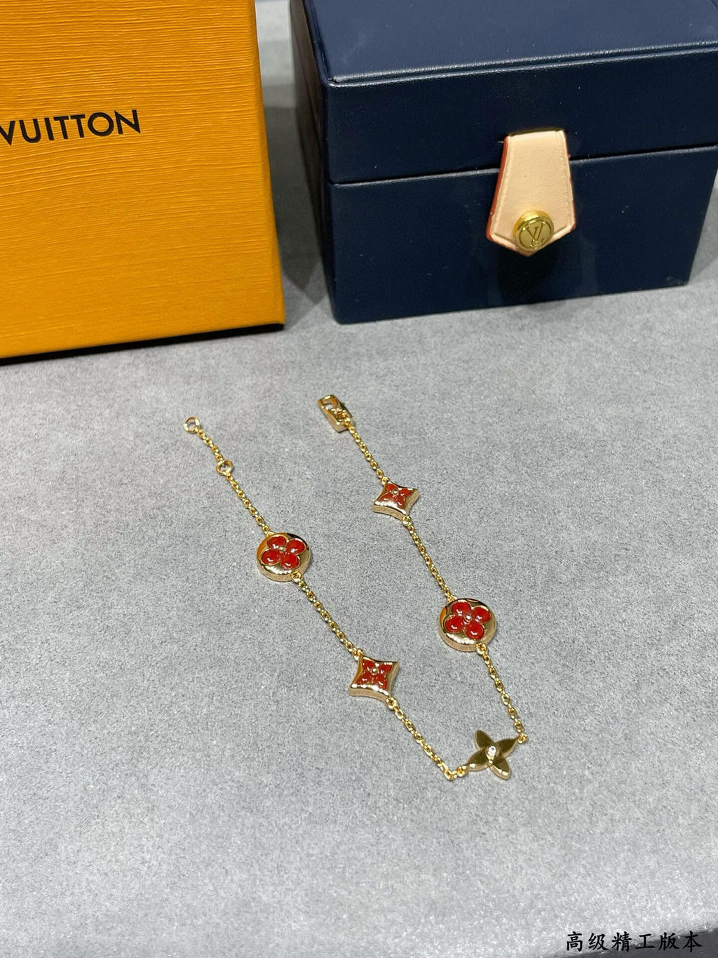 Geometric Emblem Bracelet in Polished Metal-Tone – Design 016 main product view
