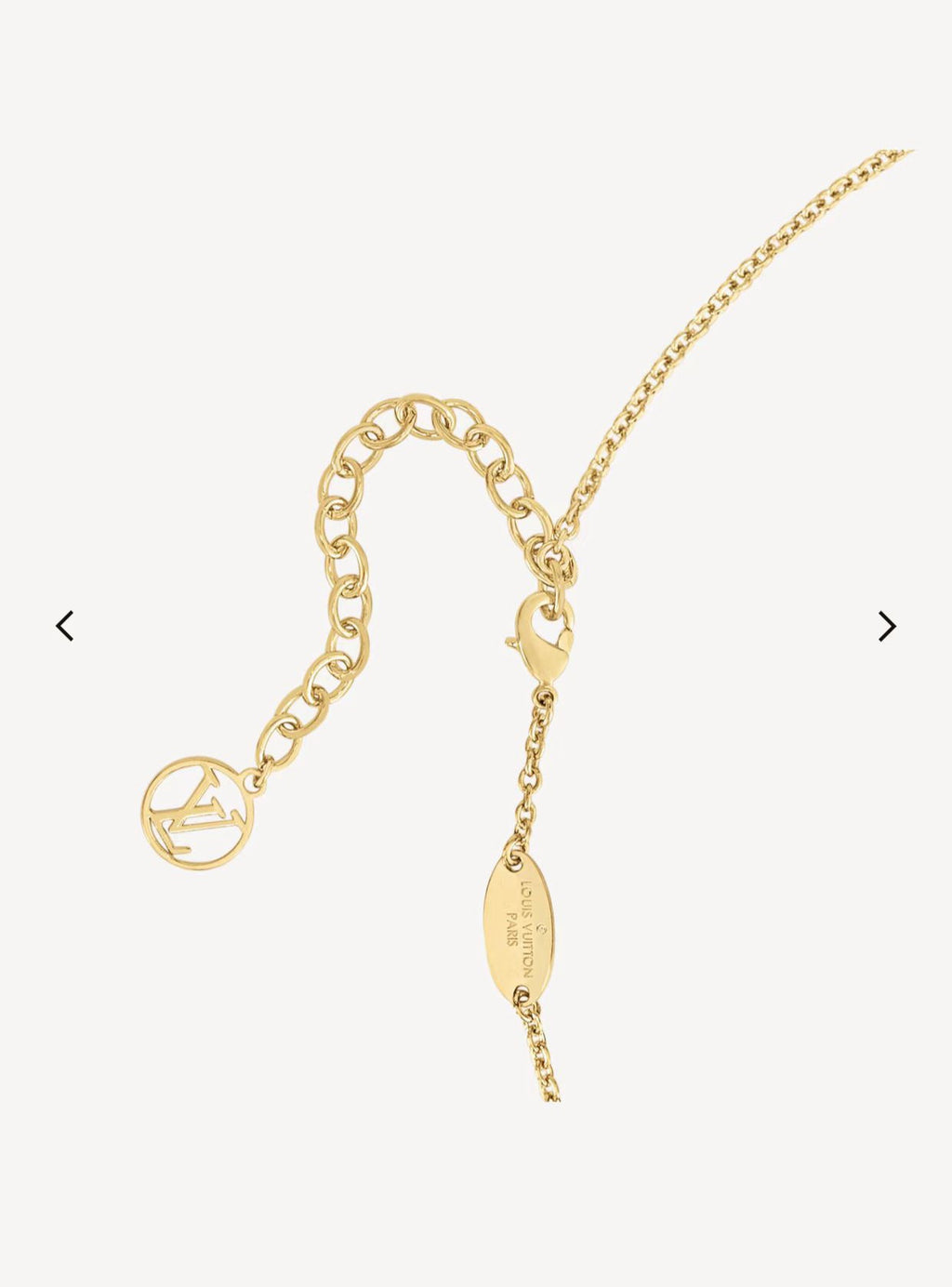 Geometric Emblem Pendant Necklace in Gold-Tone – Design 051 detail view