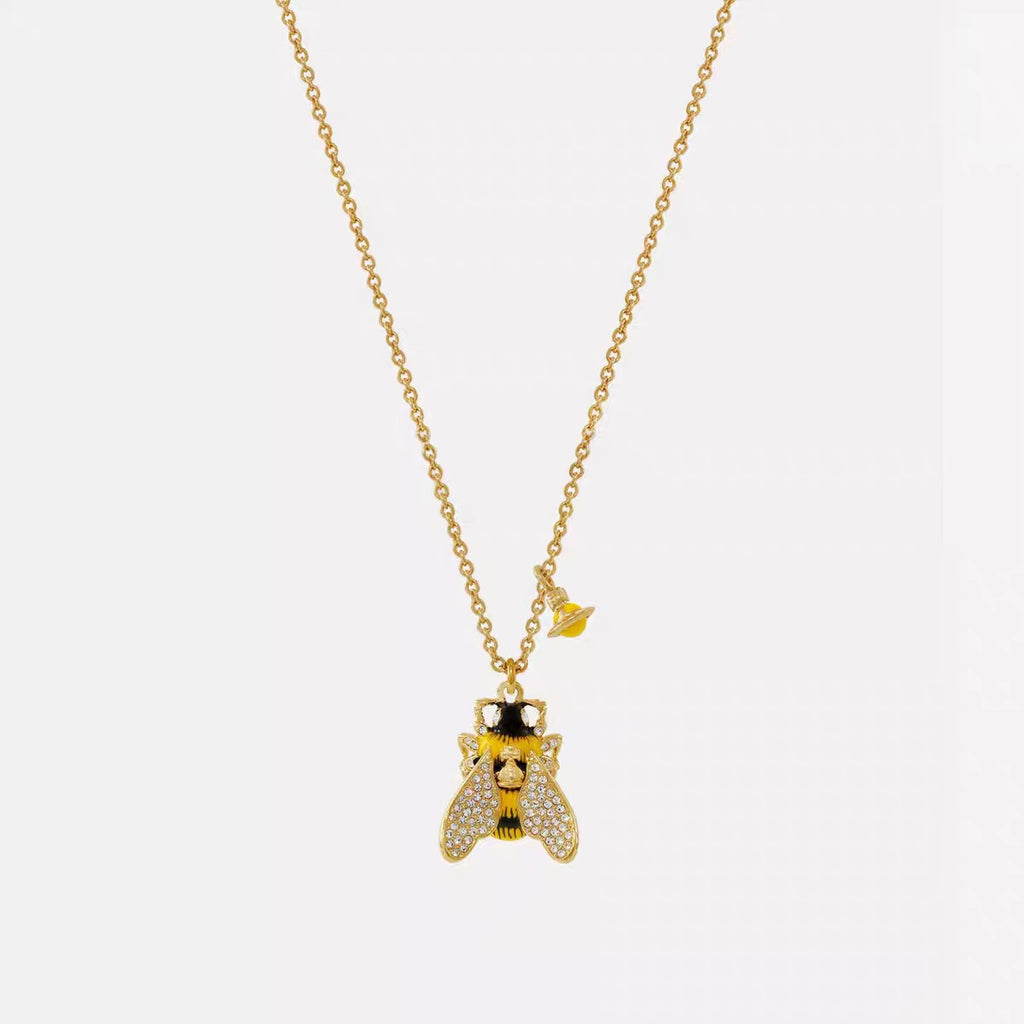 Orb Pendant Necklace in Polished Metal-Tone – Design 045 close-up detail
