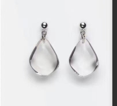Signature Emblem Statement Earrings in Gold-Tone – Design 019 styled product view