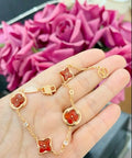 Geometric Emblem Bracelet in Polished Metal-Tone – Design 013 main product view