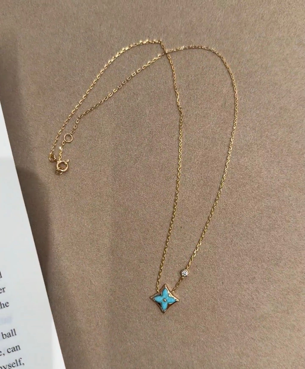 Geometric Emblem Pendant Necklace in Polished Metal-Tone – Design 023 styled product view